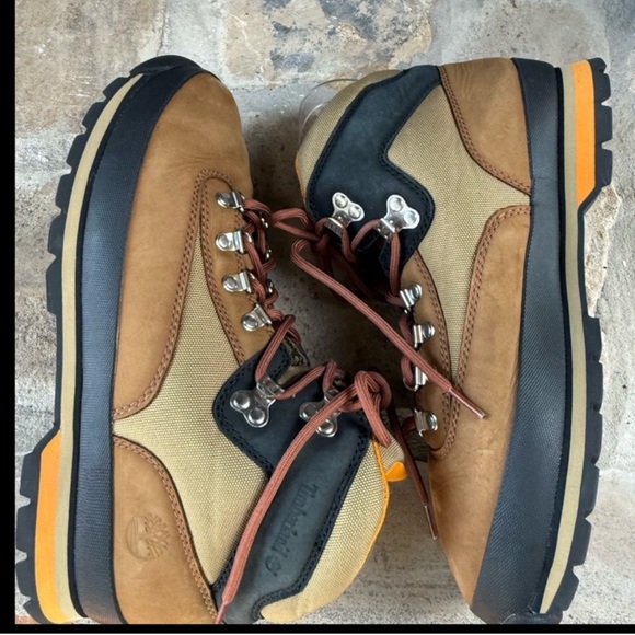 Timberland Euro Hiker Boots Men 11.5 Brown Leather Suede Hiking Boots NWOT - Picture 2 of 7